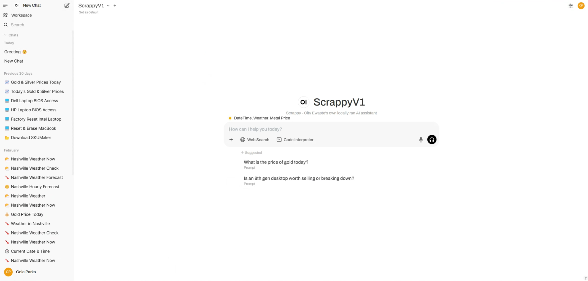 AI Assistant UI